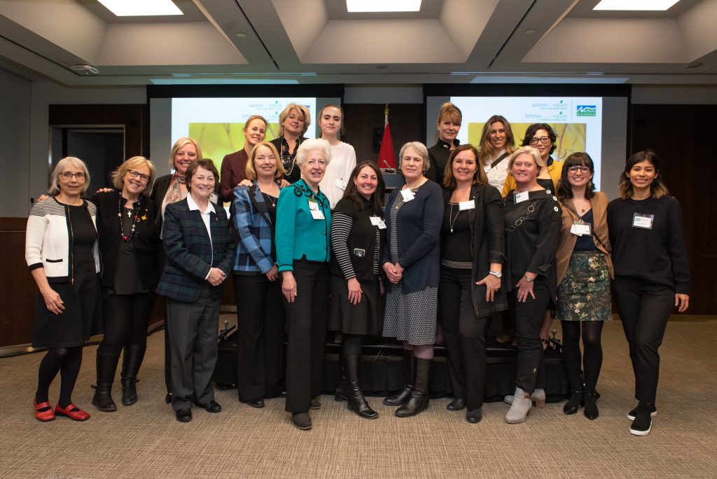 Women for Nature mentors and mentees at a Parliamentary Reception February 25, 2019.