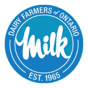 Dairy Farms of Ontario Milk logo.