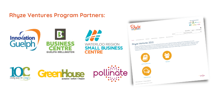 Rhyze Ventures Program Partner logos.