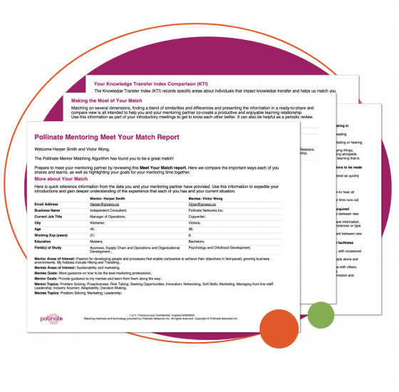 Example of a Meet Your Match Report