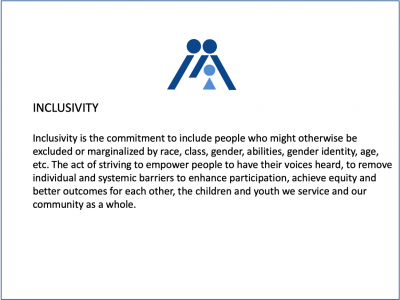 Inclusivity Value slide.